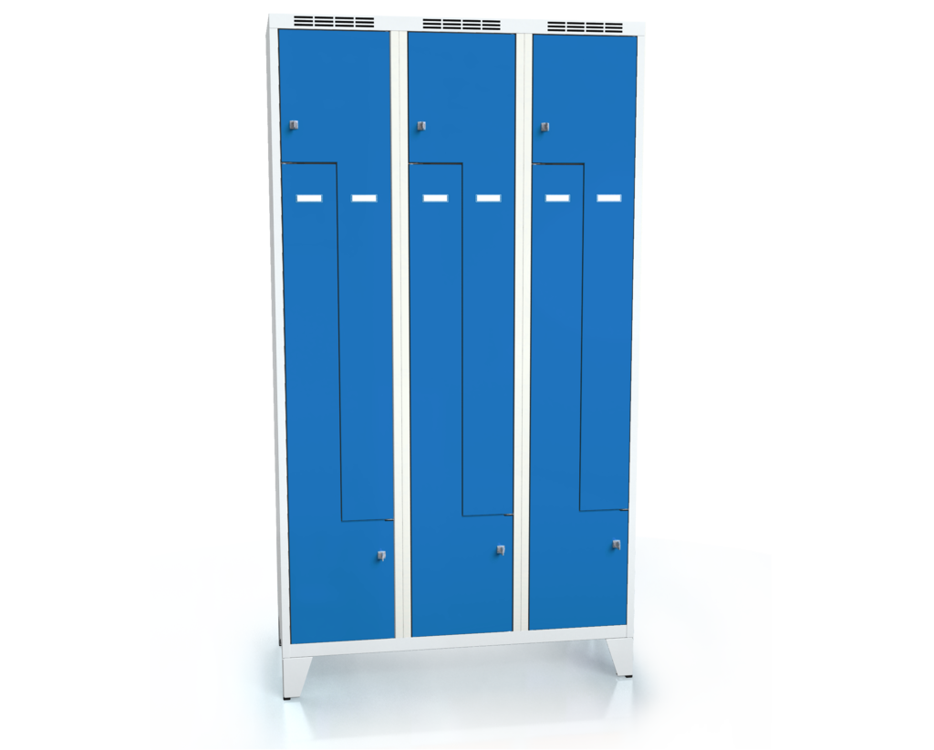 Cloakroom locker Z-shaped doors ALDOP with feet 1920 x 1050 x 500